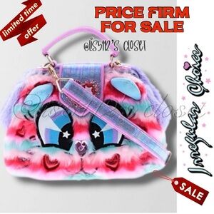 Irregular Choice Kittee Kommitee Kitty Cat Furry Satchel RARE Limited Edition
